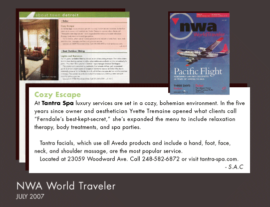 NWA Northwest Airlines World Traveler